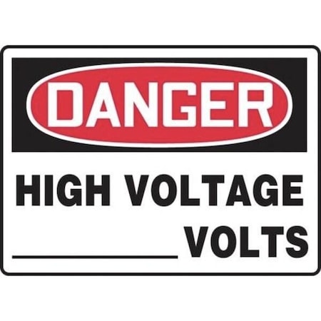 Accuform CUSTOM OSHA DANGER SAFETY LABEL MELC122XV MELC122XV